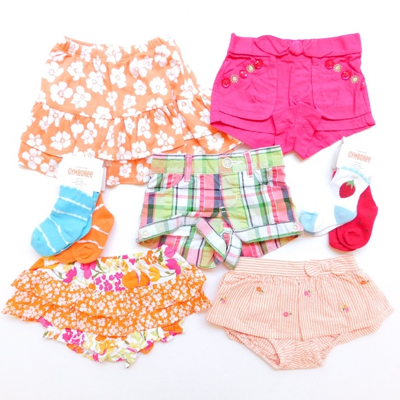 NWT Gymboree Girls Shorts Summer Pink 5,6